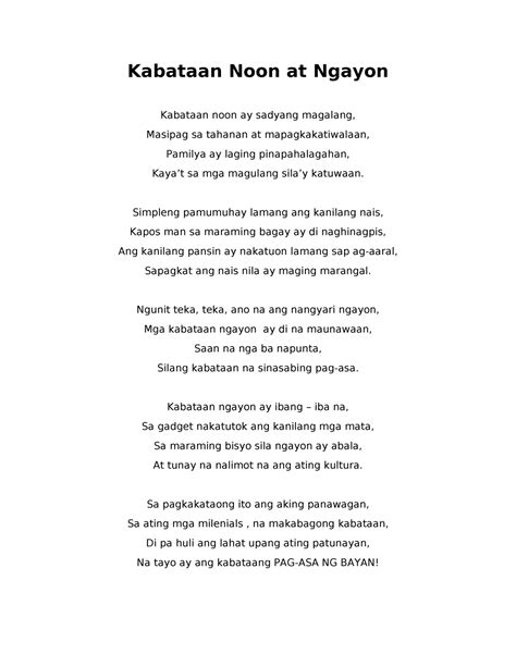 kabataan iyotan|Kabataan Noon At Kabataan Ngayon – .